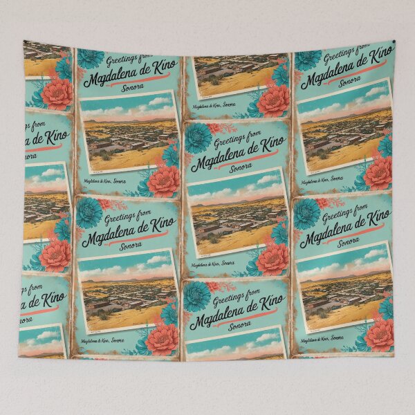 Item preview, Magdalena de Kino Sonora Mexico Magic Town Postcard Vintage Travel designed and sold by TravelPostcardGems.