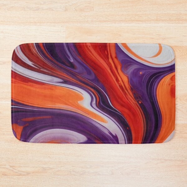 Item preview, Liquid Abstract In Red, Orange, Violet And White designed and sold by SeamPix.
