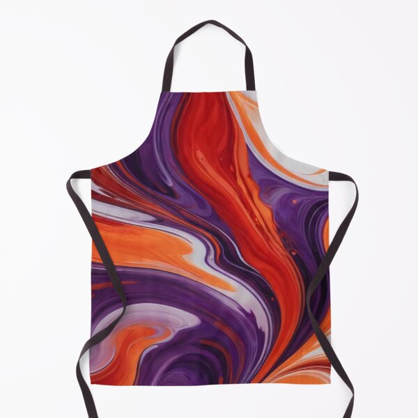 Item preview, Liquid Abstract In Red, Orange, Violet And White designed and sold by SeamPix.