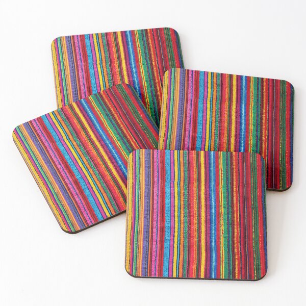 Item preview, TELA RAYADA MEJICANA MULTICOLOR DE FONDO designed and sold by lunacoco81.
