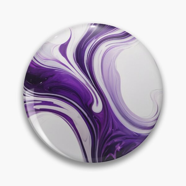Item preview, Liquid Abstract In Purple And White designed and sold by SeamPix.