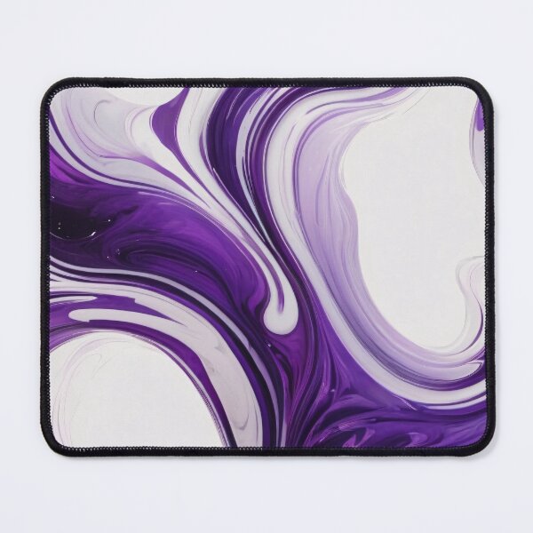 Item preview, Liquid Abstract In Purple And White designed and sold by SeamPix.