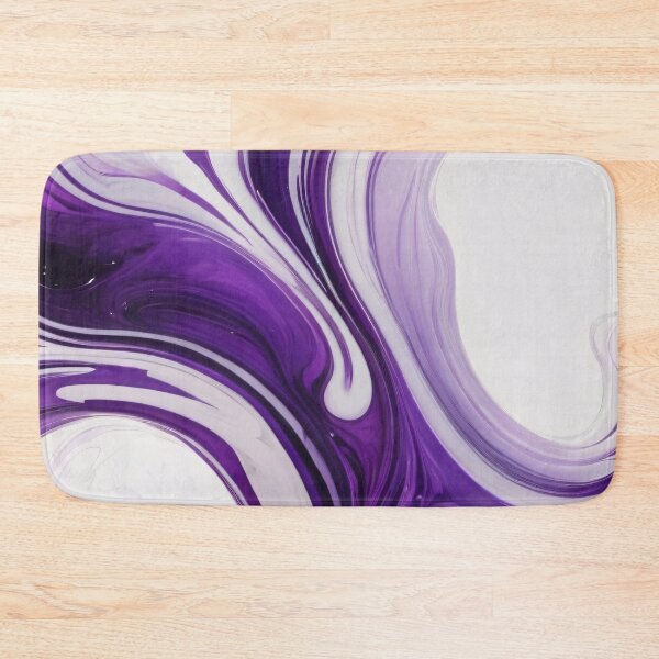 Item preview, Liquid Abstract In Purple And White designed and sold by SeamPix.