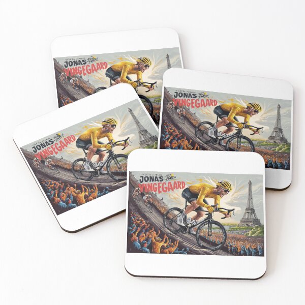 Item preview, Jonas Vingegaard: Tour de France Champion - Dynamic Cycling Race Design designed and sold by Colorful-Garden.