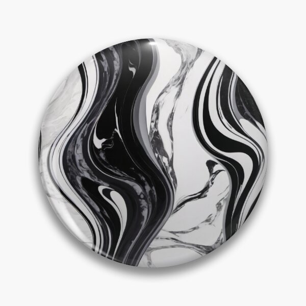 Item preview, Liquid Abstract In Black And White designed and sold by SeamPix.