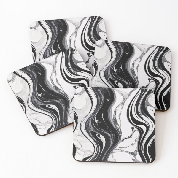 Item preview, Liquid Abstract In Black And White designed and sold by SeamPix.