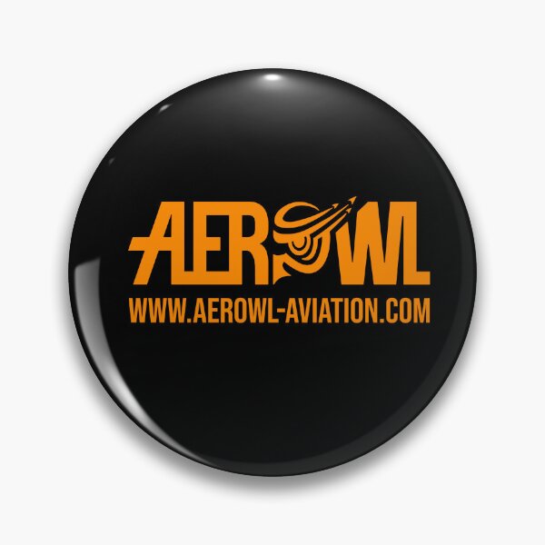 Item preview, Aerowl logo with web address in orange designed and sold by Aerowl-aviation.
