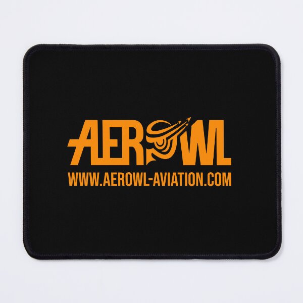 Item preview, Aerowl logo with web address in orange designed and sold by Aerowl-aviation.