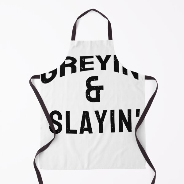Item preview, Greyin And Slayin Funny Grey Hair Don't Care designed and sold by ceddybaby612.