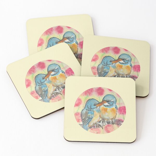 Item preview, Romantic birds couple watercolor  designed and sold by altairaleon.