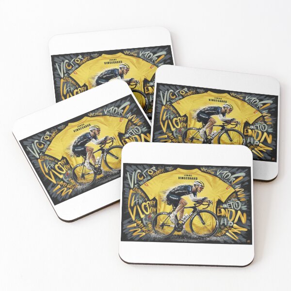 Item preview, Jonas Vingegaard: Tour de France Champion - Dynamic Cycling Race Design designed and sold by Colorful-Garden.