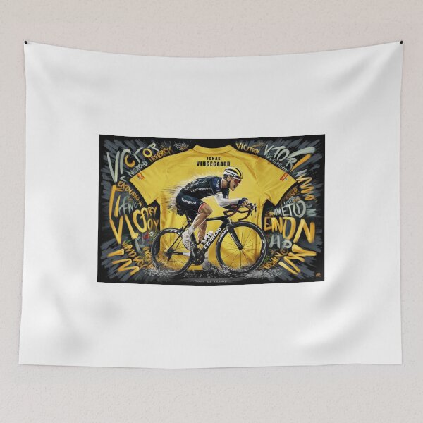 Item preview, Jonas Vingegaard: Tour de France Champion - Dynamic Cycling Race Design designed and sold by Colorful-Garden.