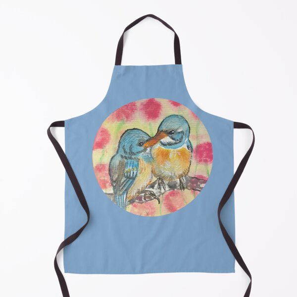 Item preview, Romantic birds couple watercolor designed and sold by altairaleon.