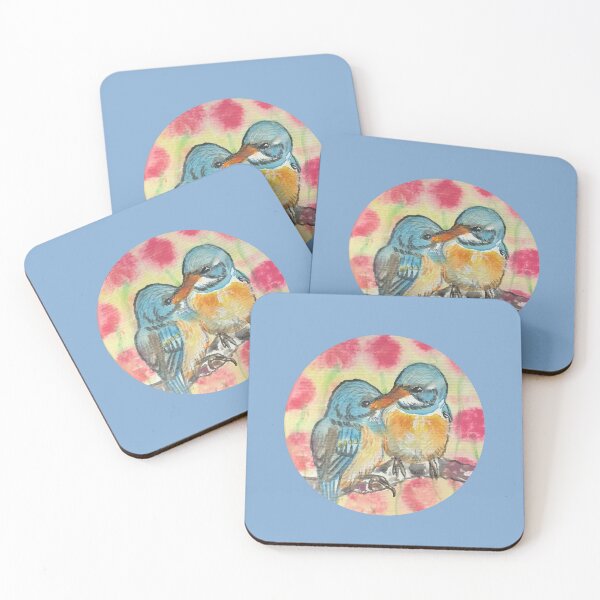 Item preview, Romantic birds couple watercolor  designed and sold by altairaleon.