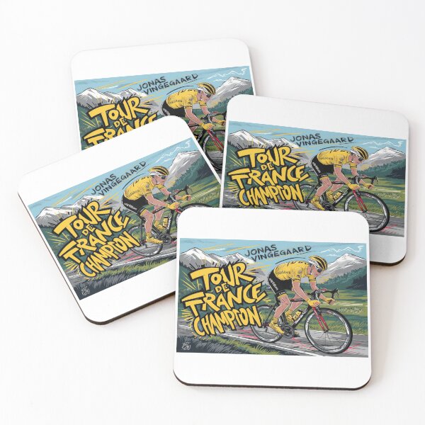 Item preview, Jonas Vingegaard: Tour de France Champion - Dynamic Cycling Race Design designed and sold by Colorful-Garden.