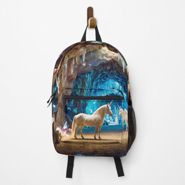 Item preview, fantasy unicorn cave with colorful crystals designed and sold by dimitrisbar.
