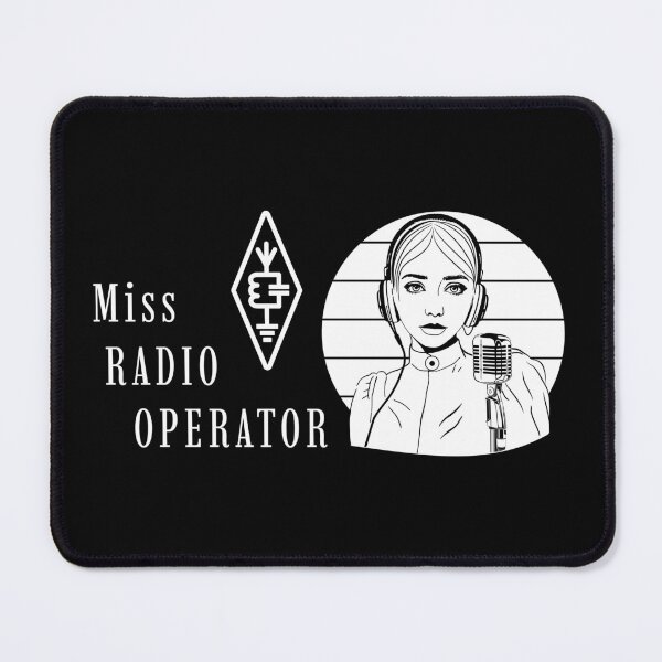 Item preview, Miss Radio Operator - white on dark (navy) designed and sold by tuzlay.