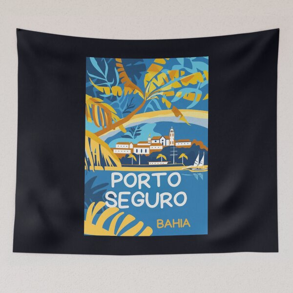 Item preview, Una ilustración de viajes vintage de Porto Seguro - Bahía - Brasil designed and sold by GoodOldVintage.