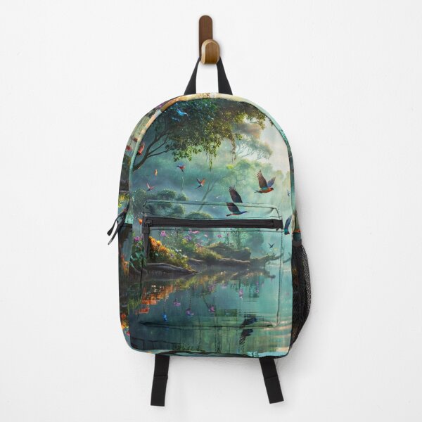Item preview, mystical forest birds fantasy landscape designed and sold by dimitrisbar.