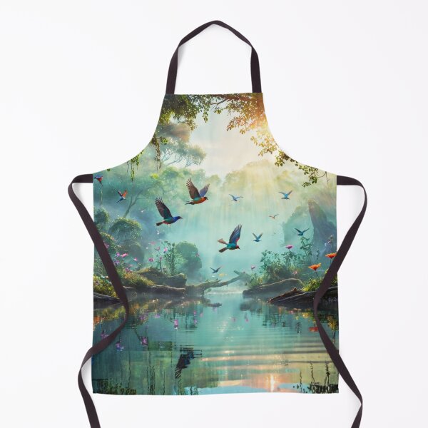 Item preview, mystical forest birds fantasy landscape designed and sold by dimitrisbar.