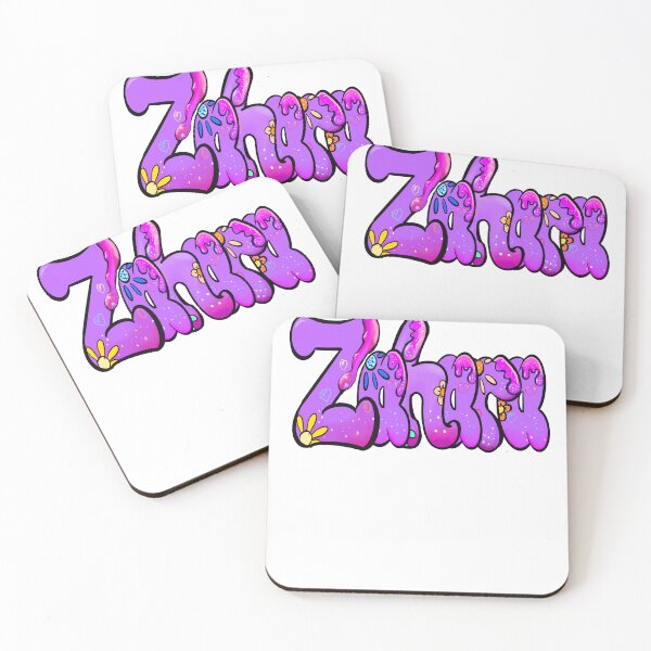 Item preview, Zahara popular girls name woman women’s first name in purple drip calligraphy Zahara designed and sold by Artonmytee.
