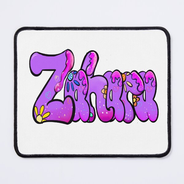 Item preview, Zahara popular girls name woman women’s first name in purple drip calligraphy Zahara designed and sold by Artonmytee.
