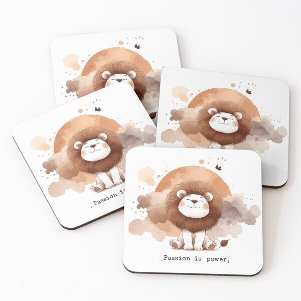 Item preview, Passion is Power Cute Brown  Lion feeling Good designed and sold by Nanthanon.