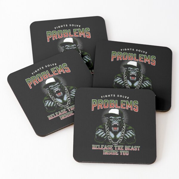 Item preview, fights solve problems gorilla bodybuilding designed and sold by ShawishArt.
