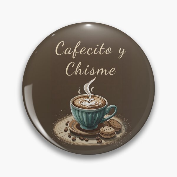 Item preview, cafecito y gossip spanish funny quotes designed and sold by La Loca.