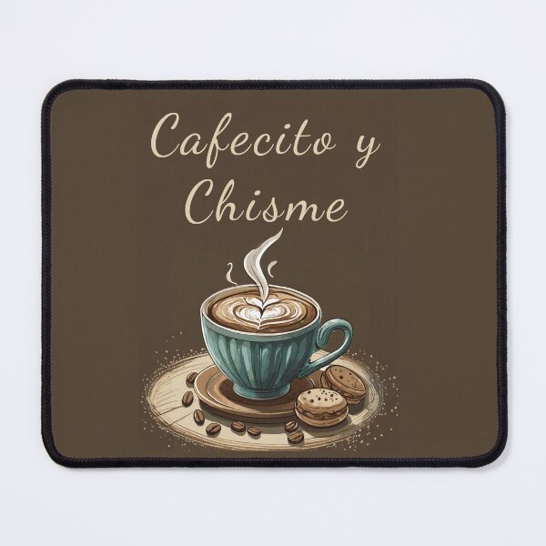 Item preview, cafecito y gossip spanish funny quotes designed and sold by La Loca.