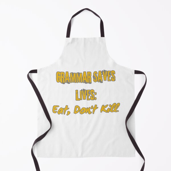 Item preview, Funny Grammar T-Shirt: 'Grammar Saves Lives, Comma, Don't Kill' Design" designed and sold by StyleFused.