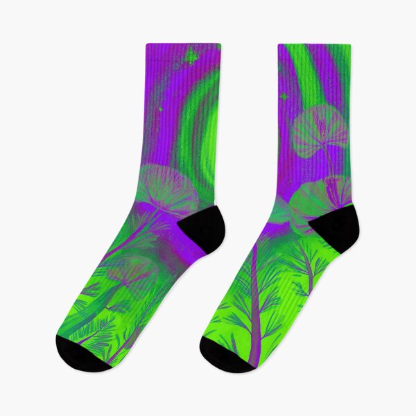 Item preview, Festival atmosphere, psychedelic forest –green, purple.2 designed and sold by My-fake-places.