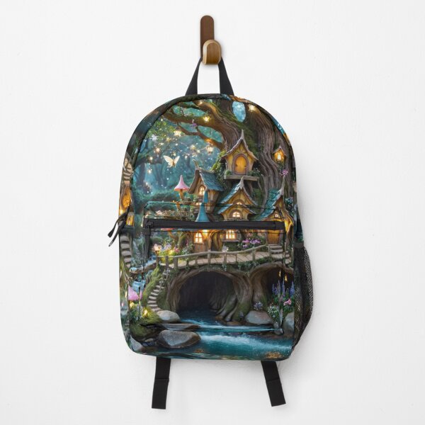 Item preview, mystical forest fairy tree house fantasy artwork designed and sold by dimitrisbar.