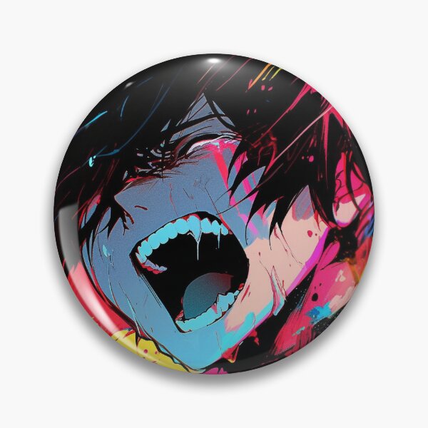 Item preview, Neon Rage: Silent Scream in Colors by AI designed and sold by DigitAIShop.