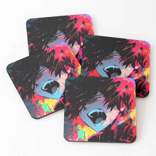 Item preview, Neon Rage: Silent Scream in Colors by AI designed and sold by DigitAIShop.