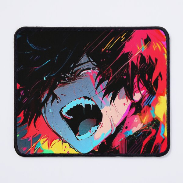 Item preview, Neon Rage: Silent Scream in Colors by AI designed and sold by DigitAIShop.