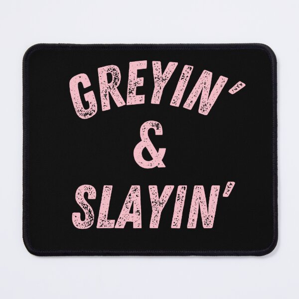 Item preview, Greyin And Slayin Funny Grey Hair Don't Care designed and sold by ceddybaby612.