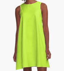 Chartreuse green A-Line Dress