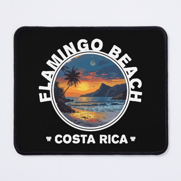 Item preview, Flamingo Beach - Costa Rica (with White Lettering) designed and sold by VelvetRoom.