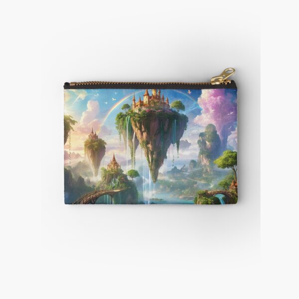 Item preview, rainbow sky floating islands fantasy artwork designed and sold by dimitrisbar.