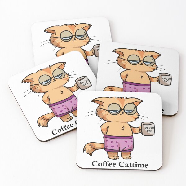 Item preview, La hora del café y del gato designed and sold by Lil-Kimo.