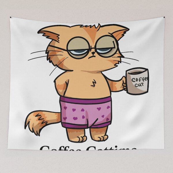 Item preview, Coffee Cat Time designed and sold by Lil-Kimo.