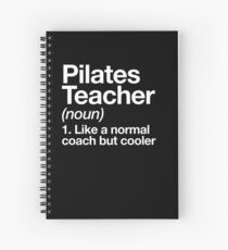 Cuaderno de espiral Profesor de Pilates Diseño divertido del regalo del instructor de la definición
