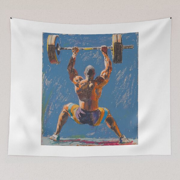 Item preview, Dynamic Weightlifting Art designed and sold by randallrigney.
