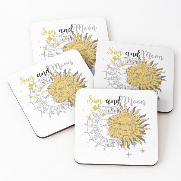 Item preview, Sun with face and moon with face designed and sold by IvonneDesigns.