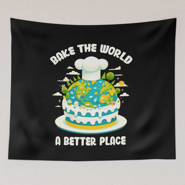 Item preview, Bake the World a Better Place Funny Cooks designed and sold by Dressed For  Duty.