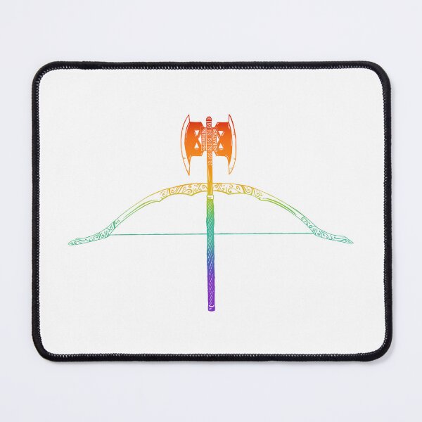 Item preview, You have my bow and my axe (rainbow) designed and sold by TheDoodlemancer.