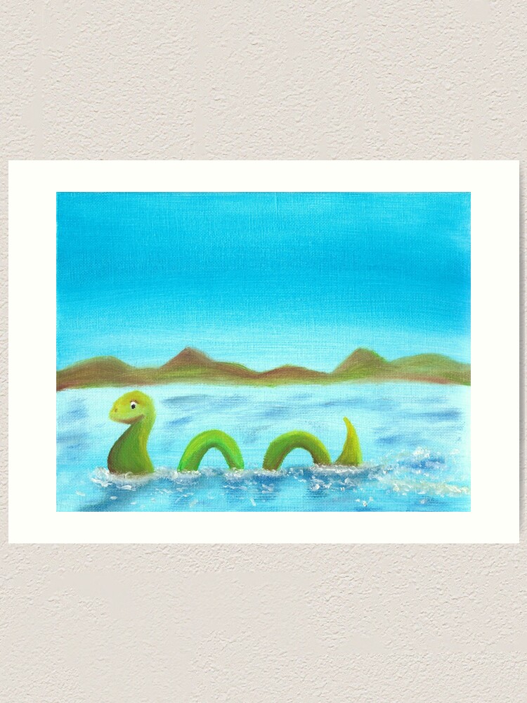 The Loch Ness Monster Art Print By Andipi Redbubble