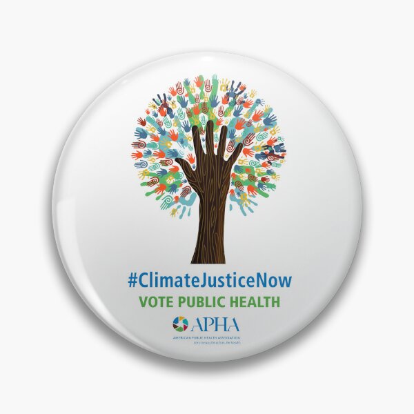 Item preview, Climate justice now! Vote for public health designed and sold by APHAMerchStore.