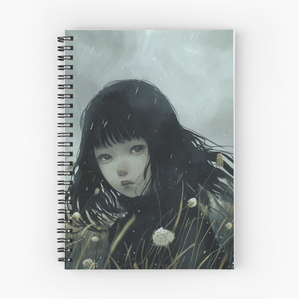 Item preview, retreat to the rain field – melancholic manga anime girl designed and sold by ForsakenFrames.